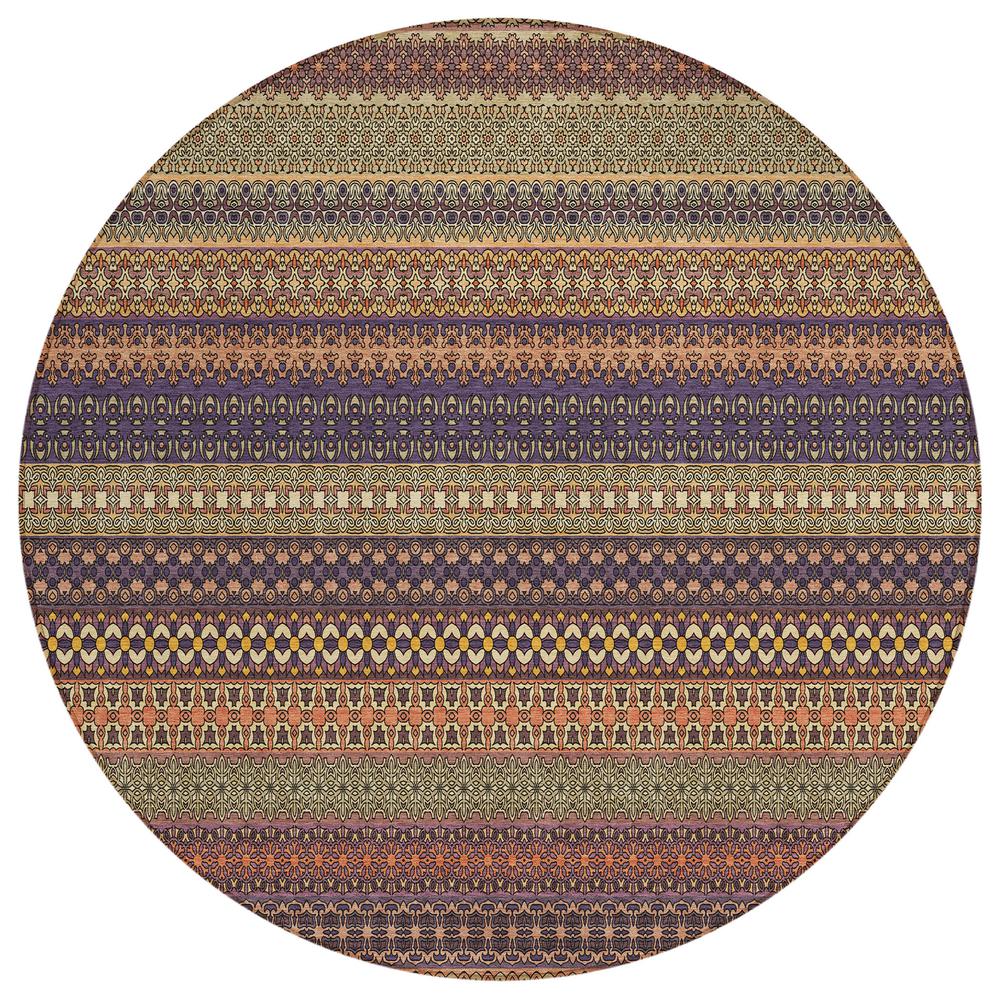 Chantille ACN527 Orange 8' x 8' Rug. Picture 1