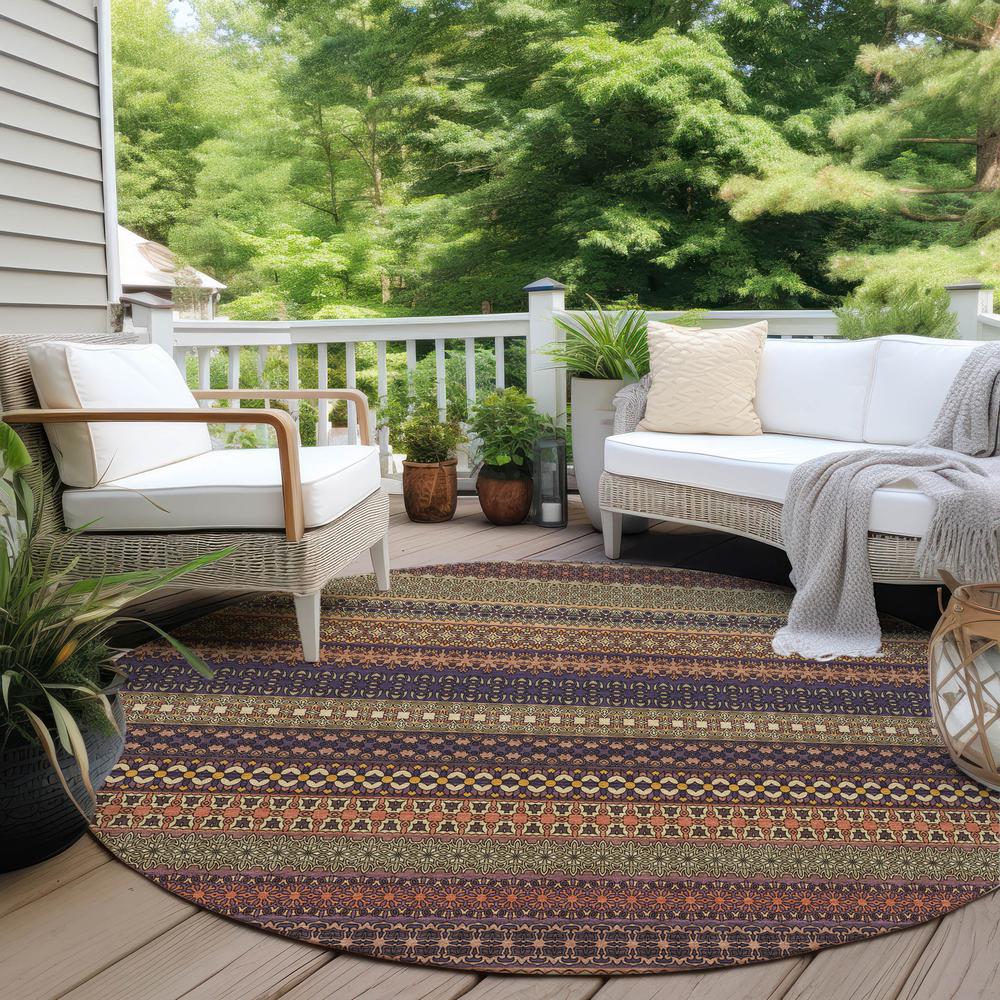 Chantille ACN527 Orange 8' x 8' Rug. Picture 7