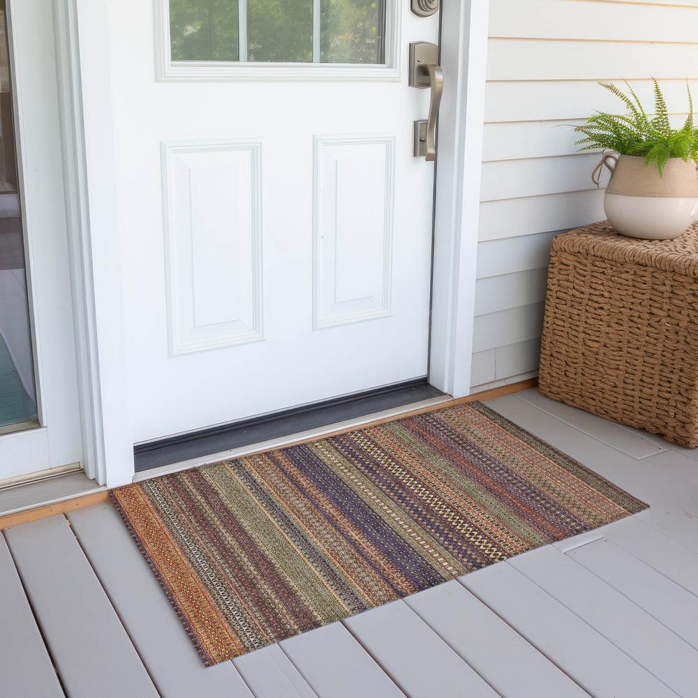Chantille ACN527 Orange 1'8" x 2'6" Rug. Picture 7