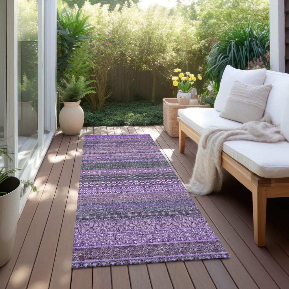 Chantille ACN527 Purple 2'3" x 7'6" Rug. Picture 7