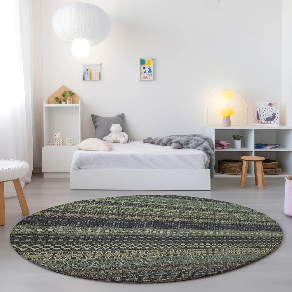 Chantille ACN527 Green 8' x 8' Rug. Picture 7