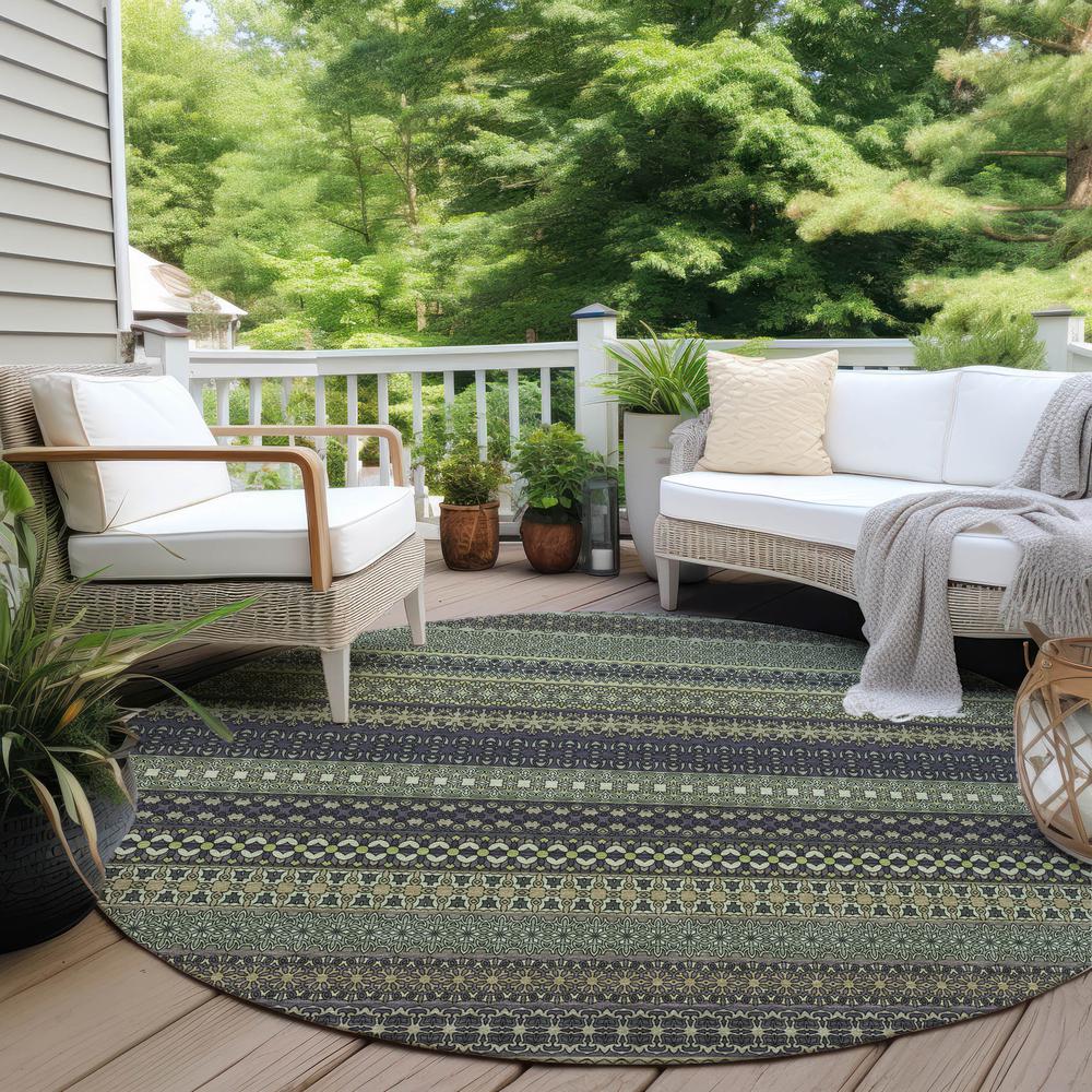 Chantille ACN527 Green 8' x 8' Rug. Picture 8
