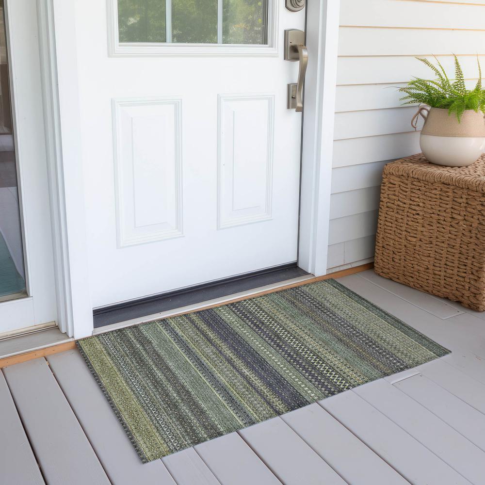 Chantille ACN527 Green 1'8" x 2'6" Rug. Picture 7