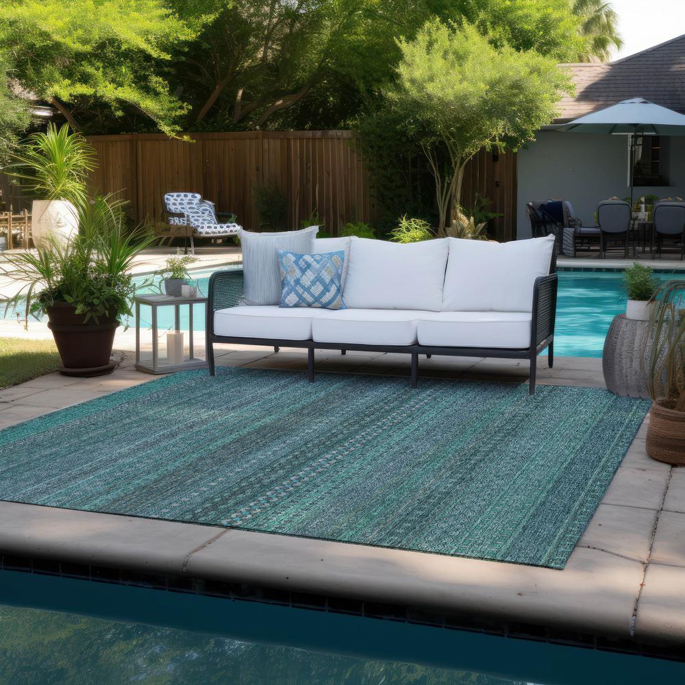 Chantille ACN527 Teal 2'6" x 3'10" Rug. Picture 8