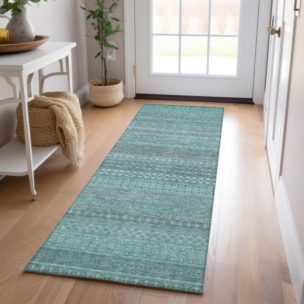 Chantille ACN527 Teal 2'3" x 7'6" Rug. Picture 6