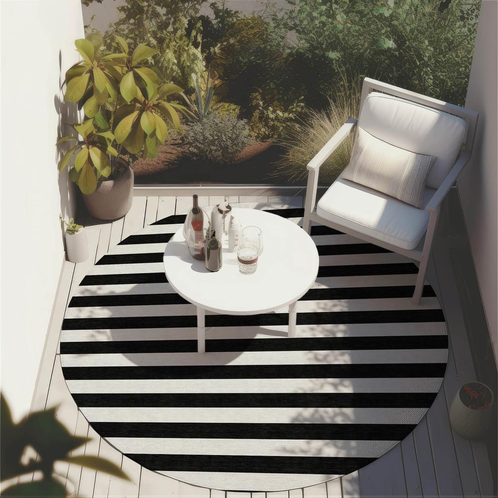 Chantille ACN528 Black 8' x 8' Rug. Picture 7