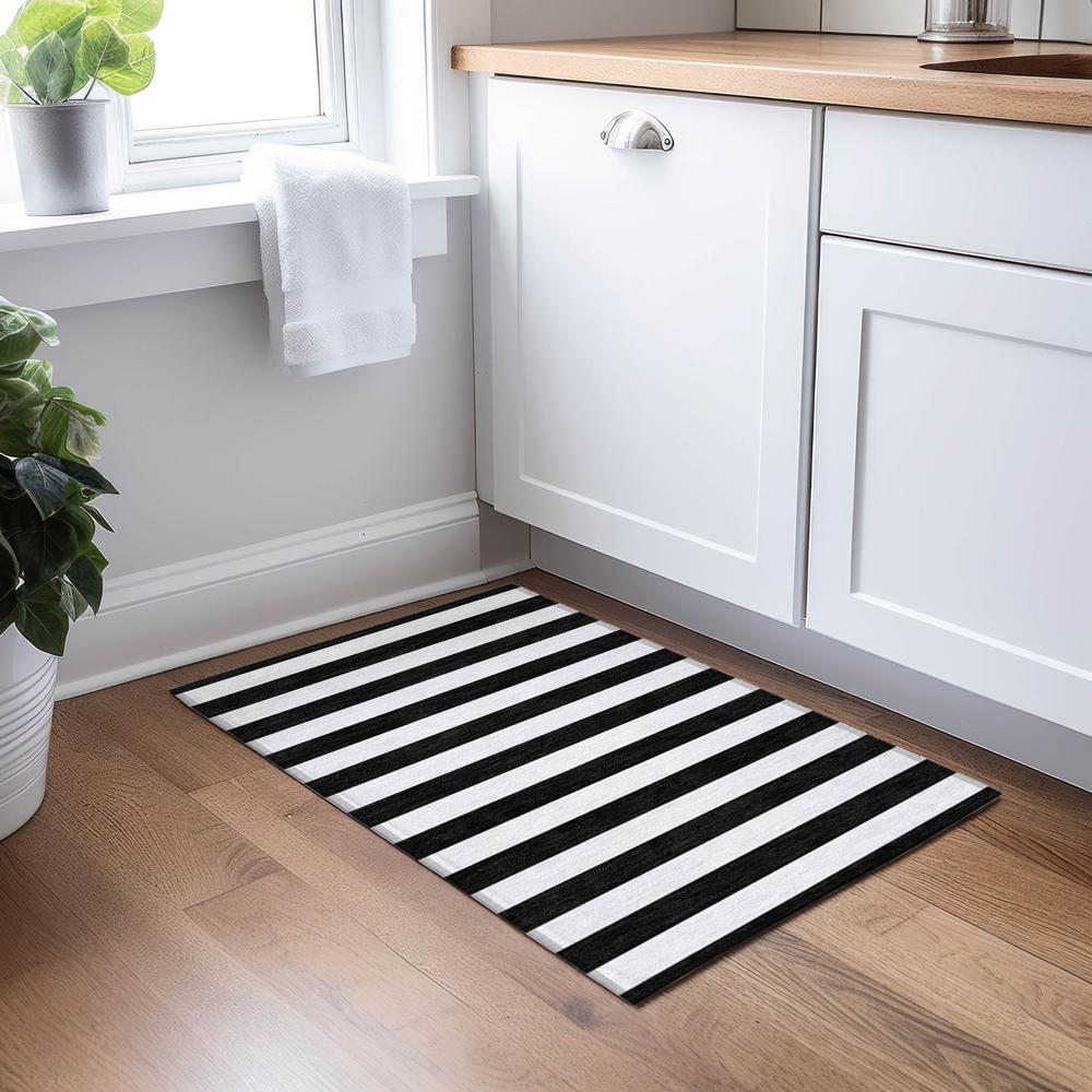 Chantille ACN528 Black 1'8" x 2'6" Rug. Picture 6