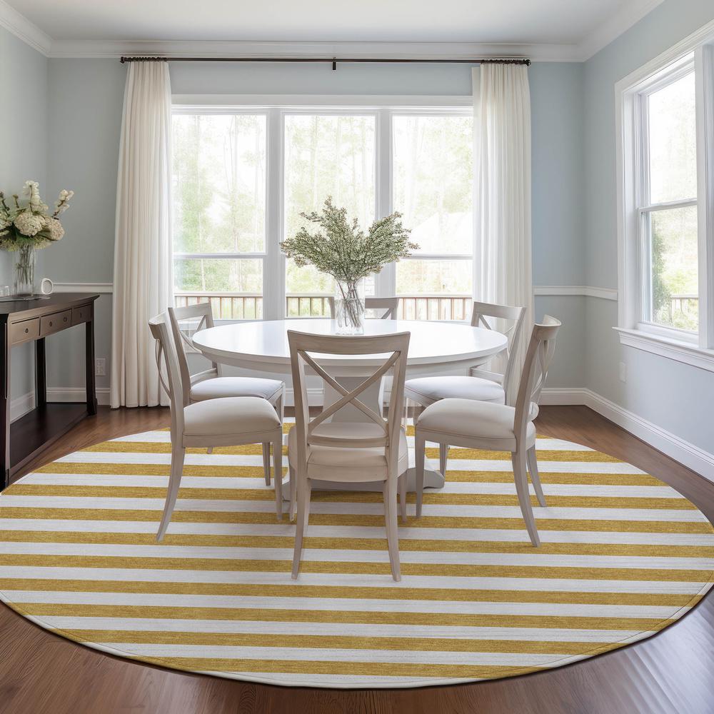 Chantille ACN528 Gold 8' x 8' Rug. Picture 6
