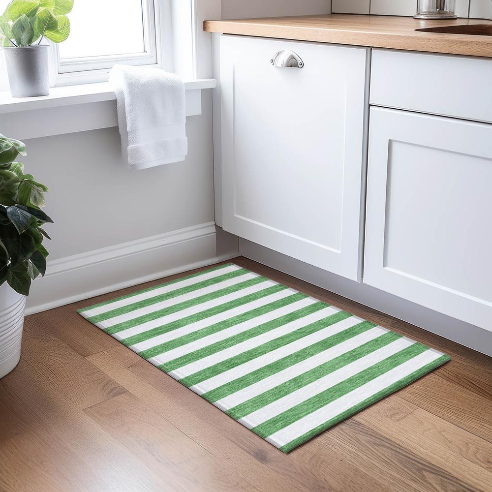 Chantille ACN528 Green 1'8" x 2'6" Rug. Picture 6