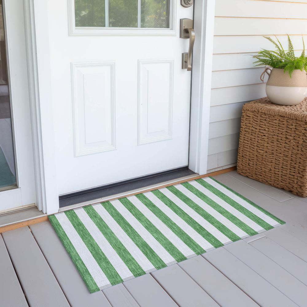 Chantille ACN528 Green 1'8" x 2'6" Rug. Picture 7