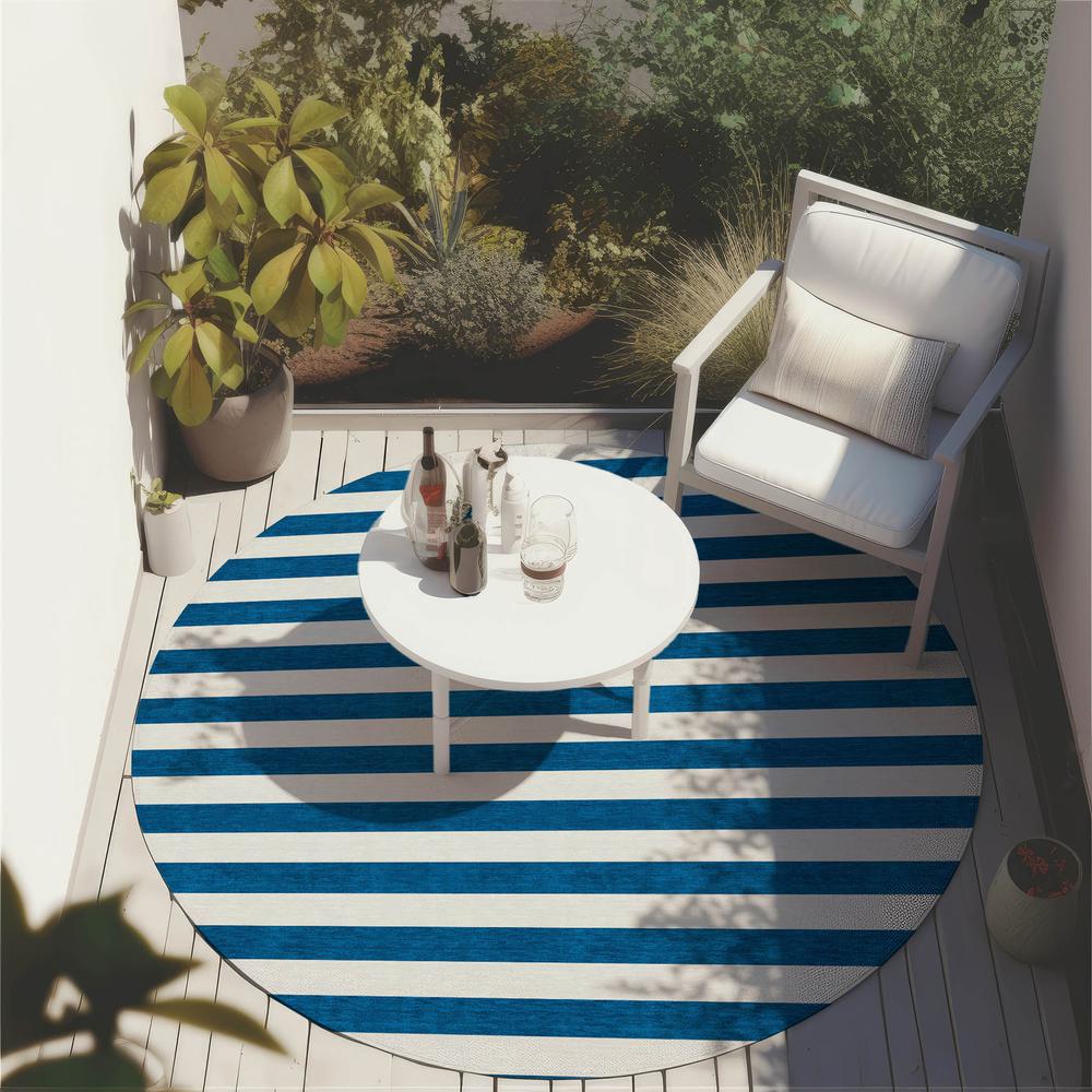 Chantille ACN528 Blue 8' x 8' Rug. Picture 7
