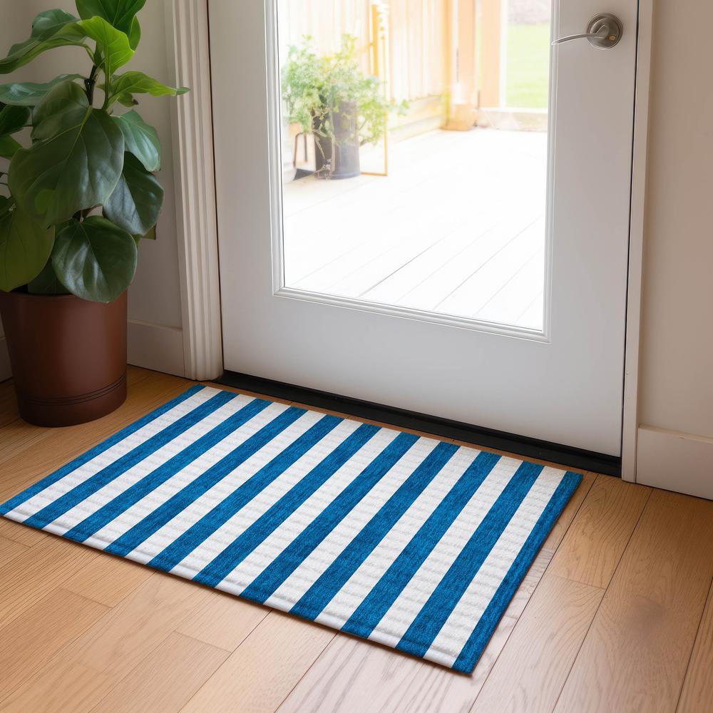 Chantille ACN528 Blue 1'8" x 2'6" Rug. Picture 7