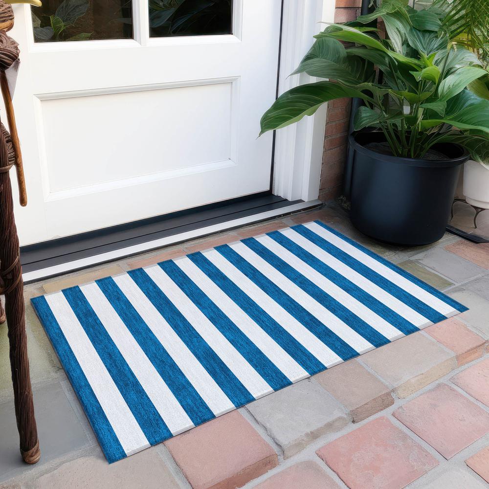 Chantille ACN528 Blue 1'8" x 2'6" Rug. Picture 8