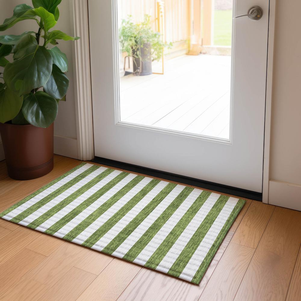 Chantille ACN528 Green 1'8" x 2'6" Rug. Picture 7