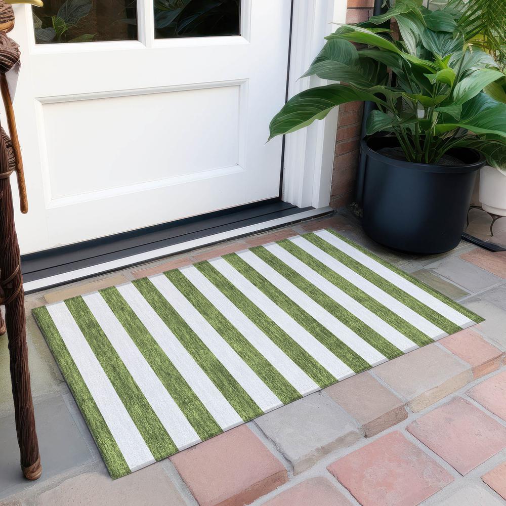 Chantille ACN528 Green 1'8" x 2'6" Rug. Picture 8