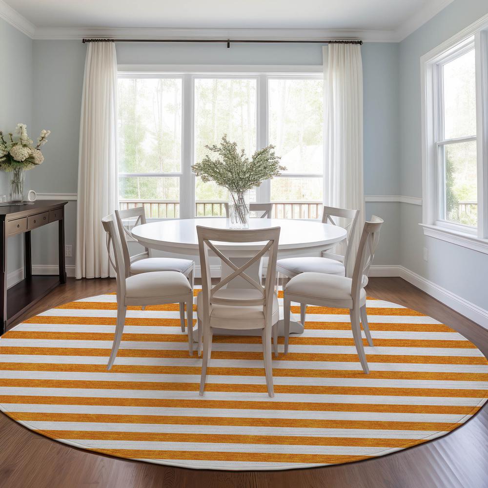 Chantille ACN528 Orange 8' x 8' Rug. Picture 6
