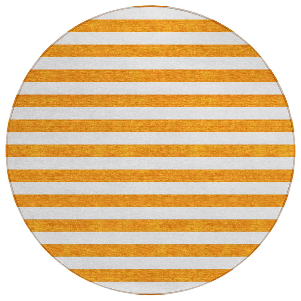 Chantille ACN528 Orange 8' x 8' Rug. Picture 1