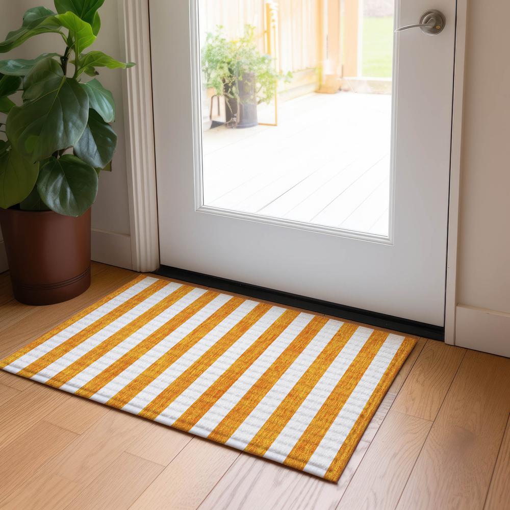Chantille ACN528 Orange 1'8" x 2'6" Rug. Picture 6