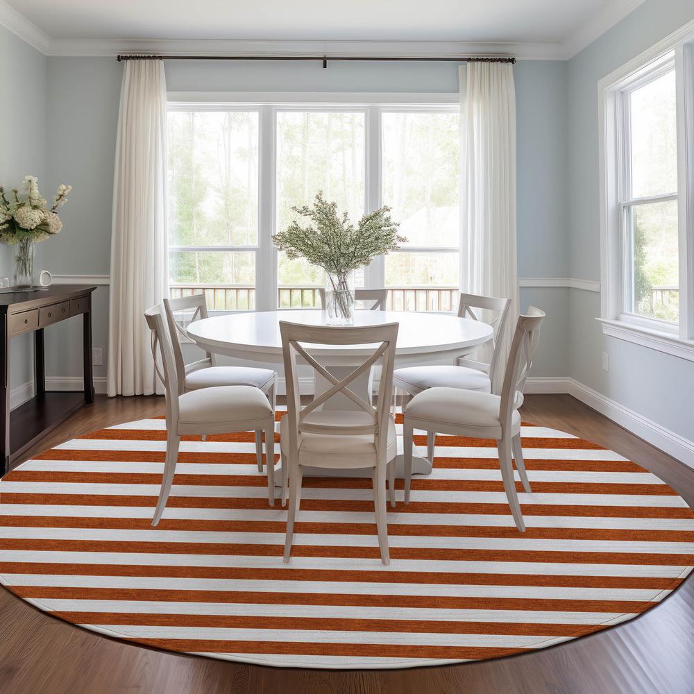 Chantille ACN528 Orange 8' x 8' Rug. Picture 6