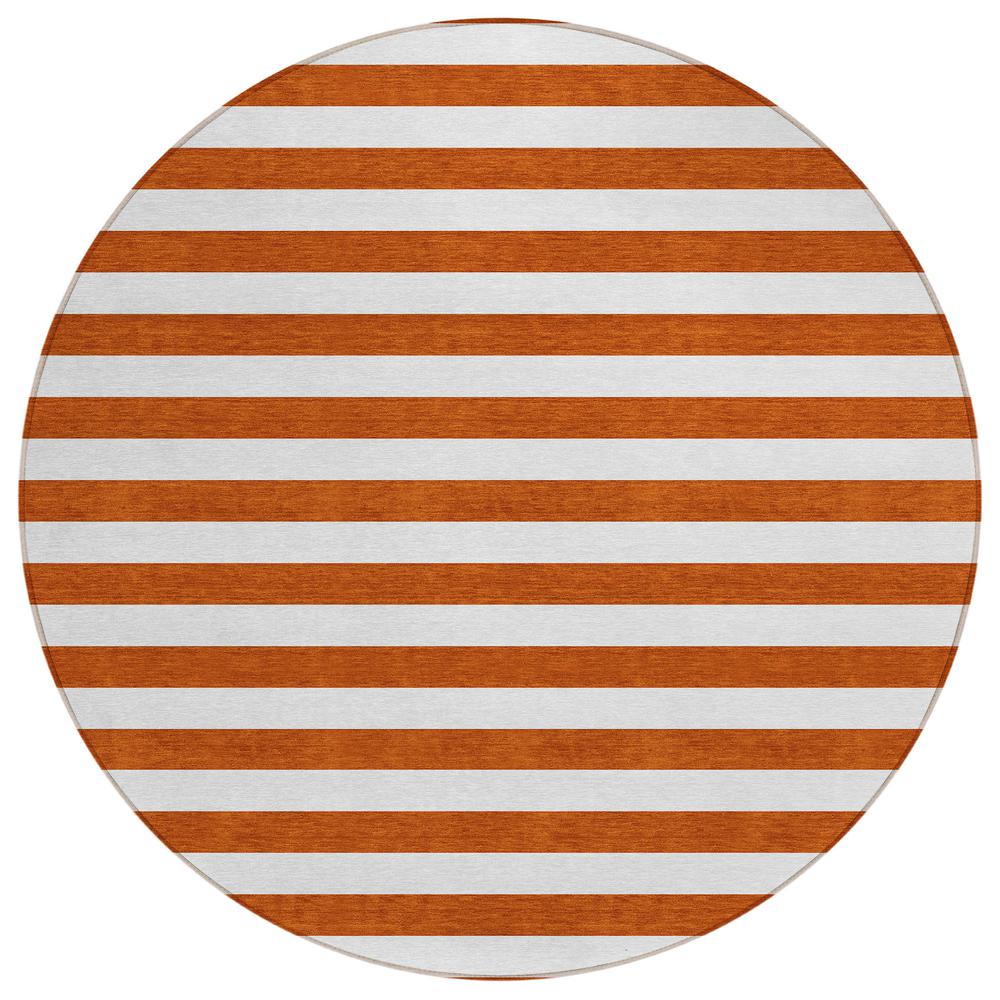 Chantille ACN528 Orange 8' x 8' Rug. Picture 1