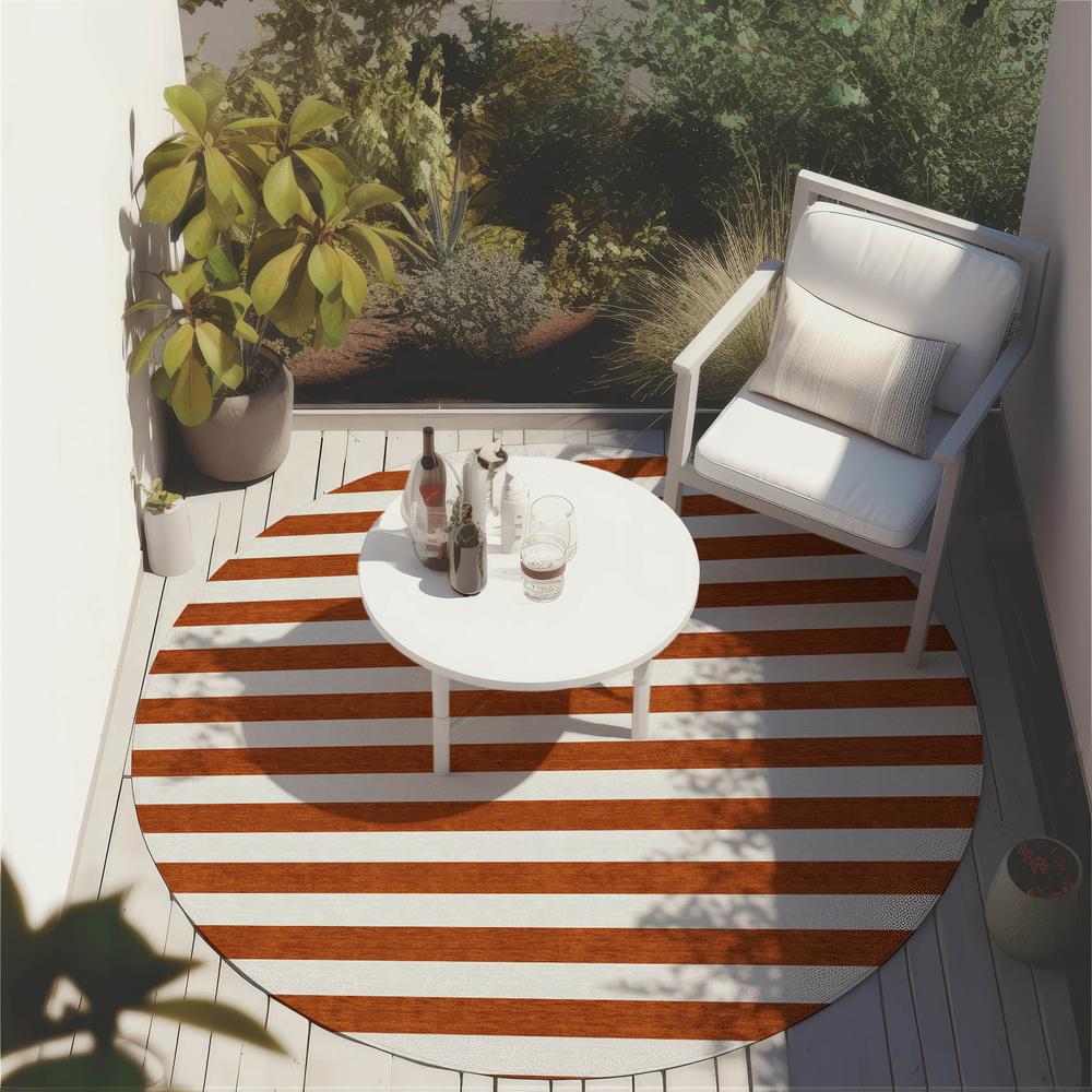 Chantille ACN528 Orange 8' x 8' Rug. Picture 7