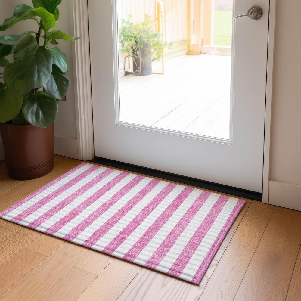 Chantille ACN528 Pink 1'8" x 2'6" Rug. Picture 6