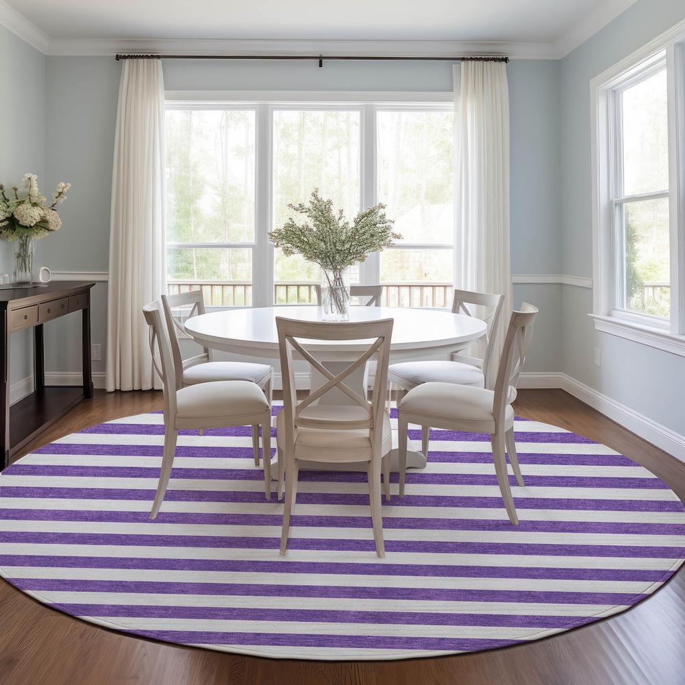 Chantille ACN528 Purple 8' x 8' Rug. Picture 7