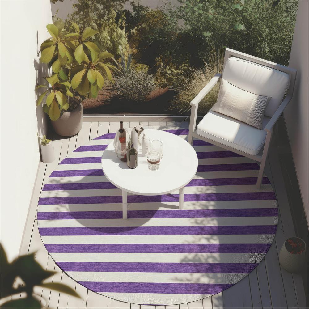 Chantille ACN528 Purple 8' x 8' Rug. Picture 8