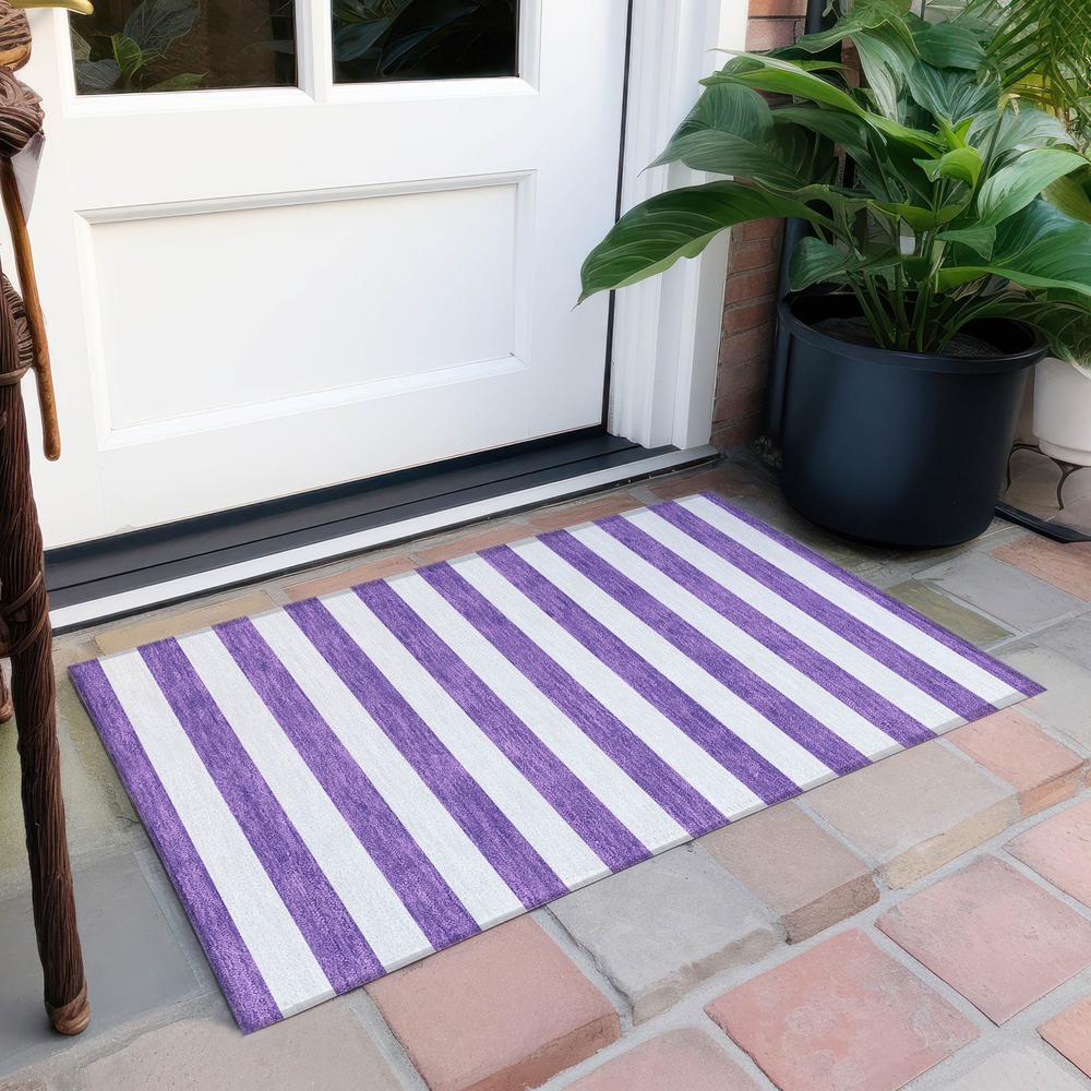 Chantille ACN528 Purple 1'8" x 2'6" Rug. Picture 7