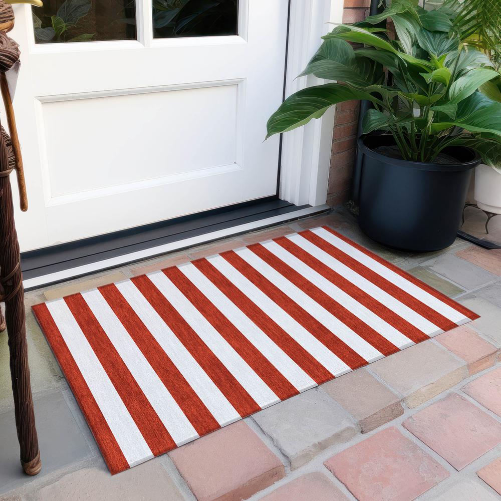 Chantille ACN528 Red 1'8" x 2'6" Rug. Picture 7