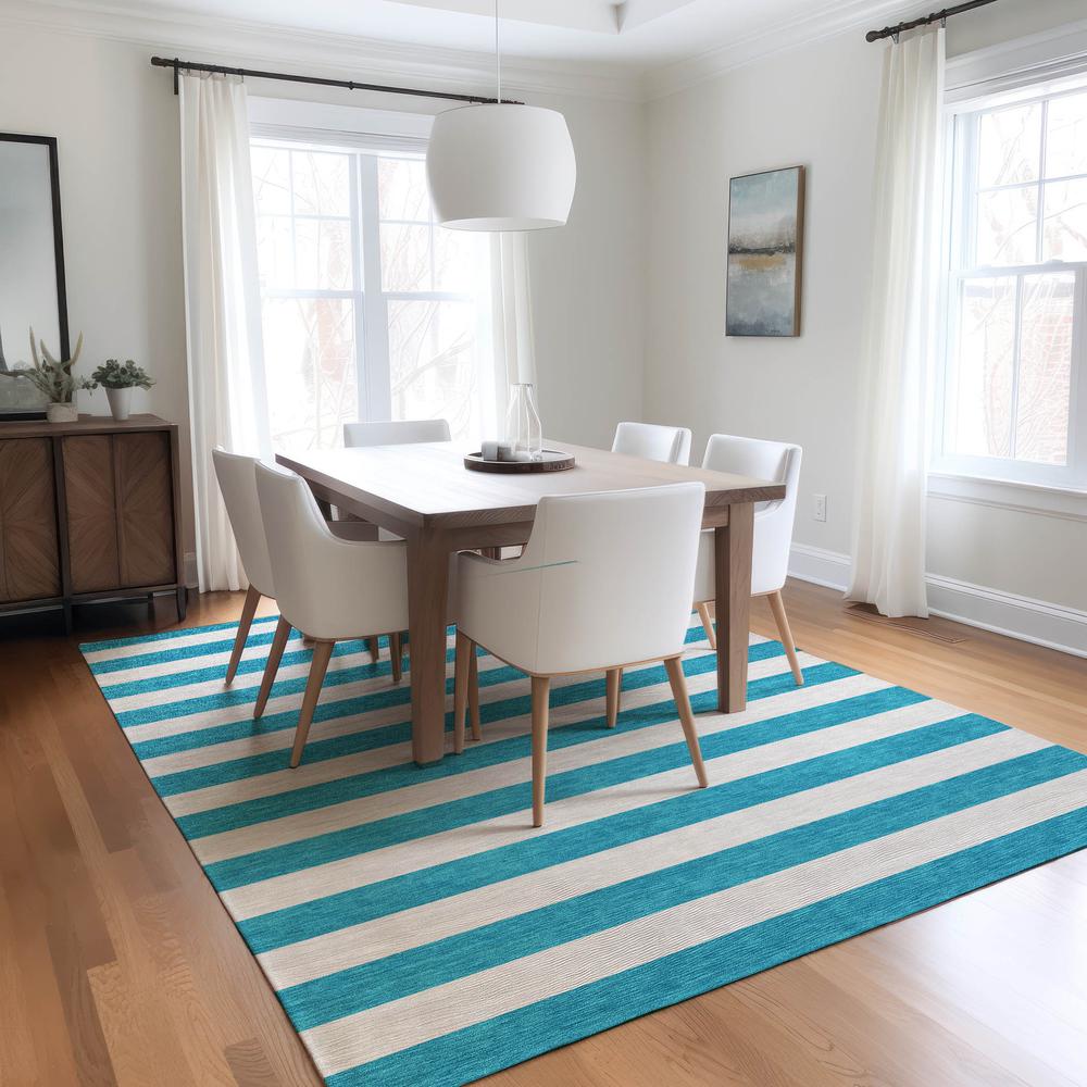 Chantille ACN528 Teal 2'6" x 3'10" Rug. Picture 7