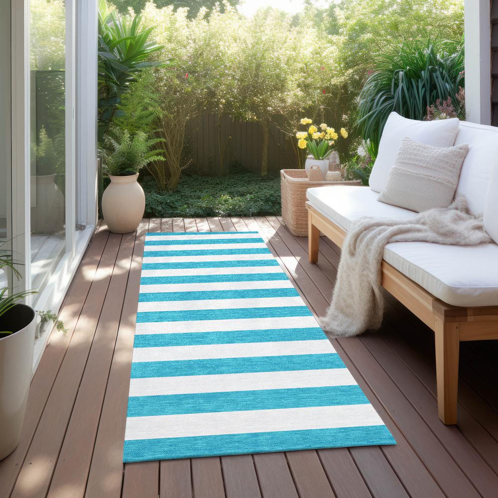 Chantille ACN528 Teal 2'3" x 7'6" Rug. Picture 7