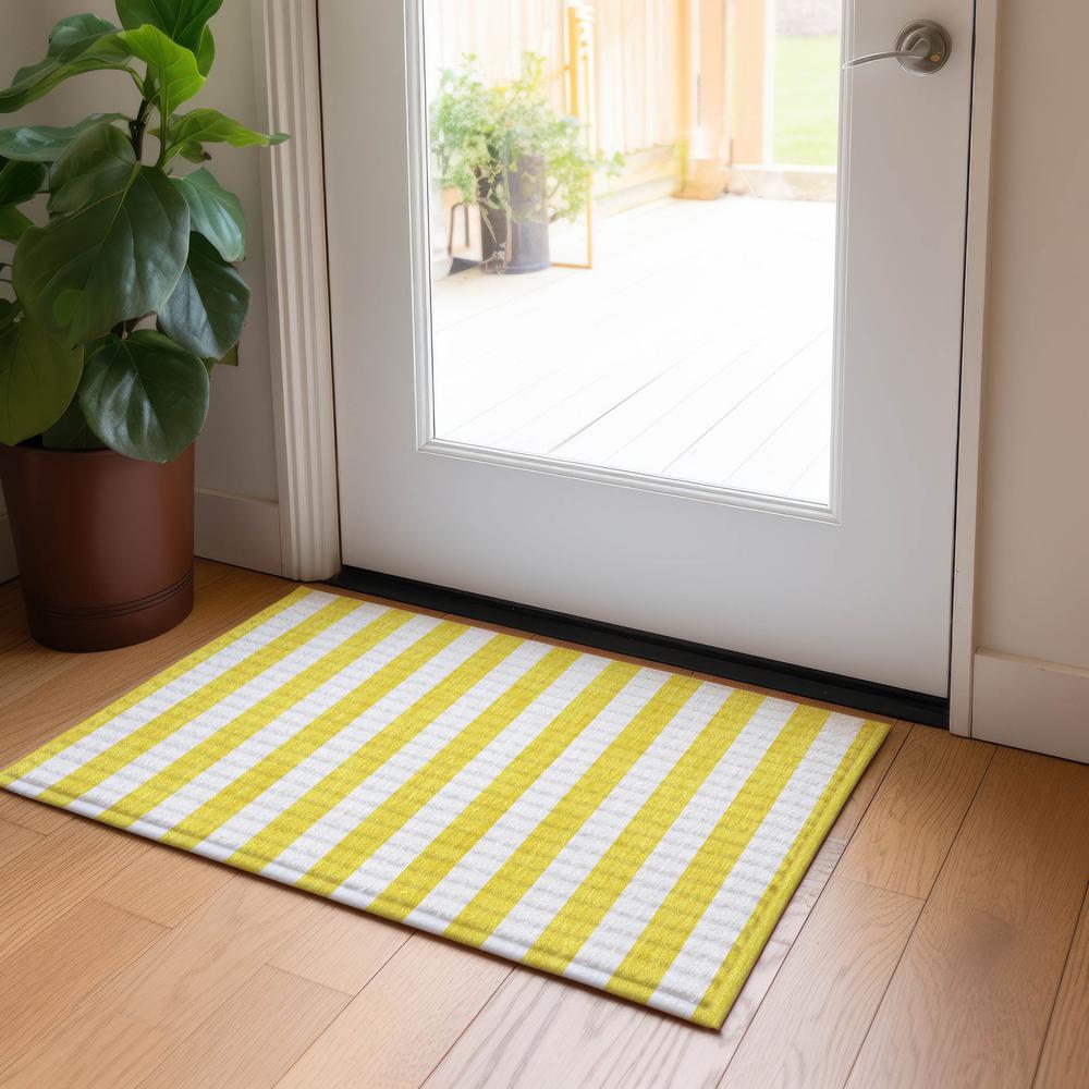 Chantille ACN528 Gold 1'8" x 2'6" Rug. Picture 6
