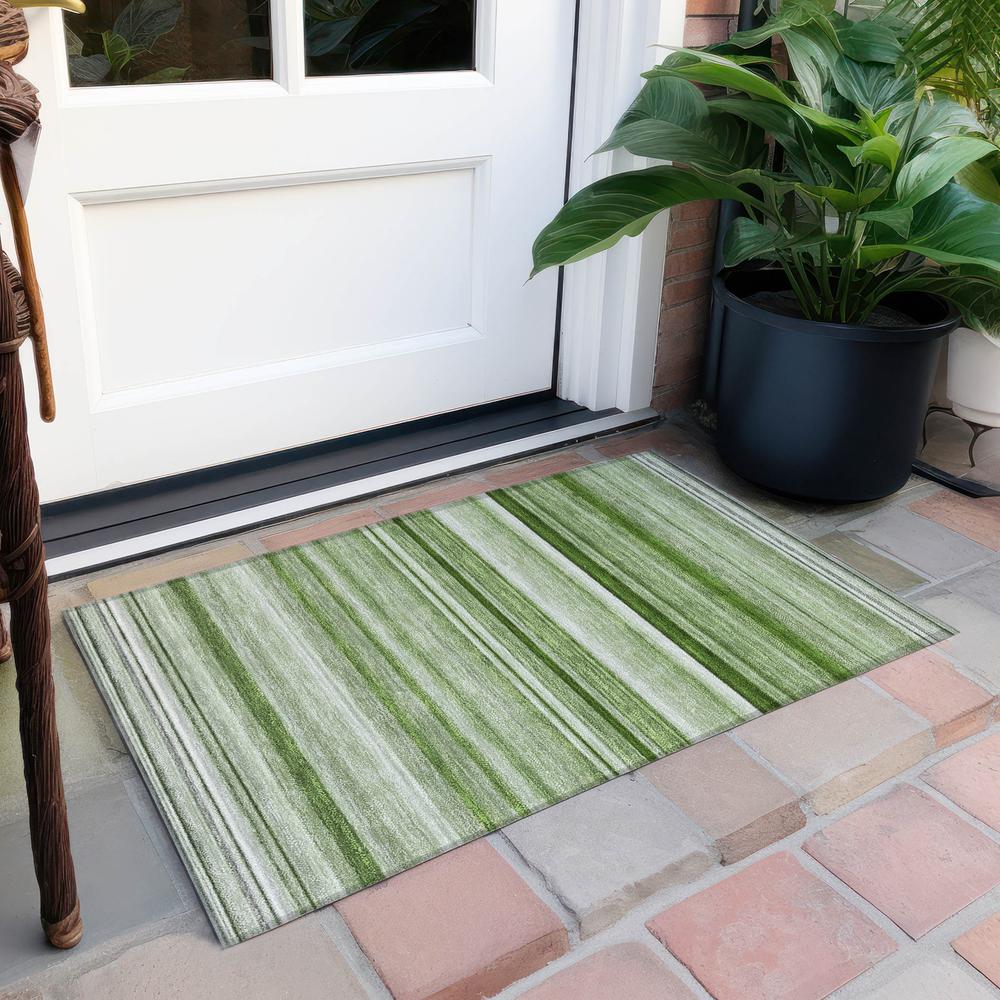 Chantille ACN529 Green 1'8" x 2'6" Rug. Picture 7