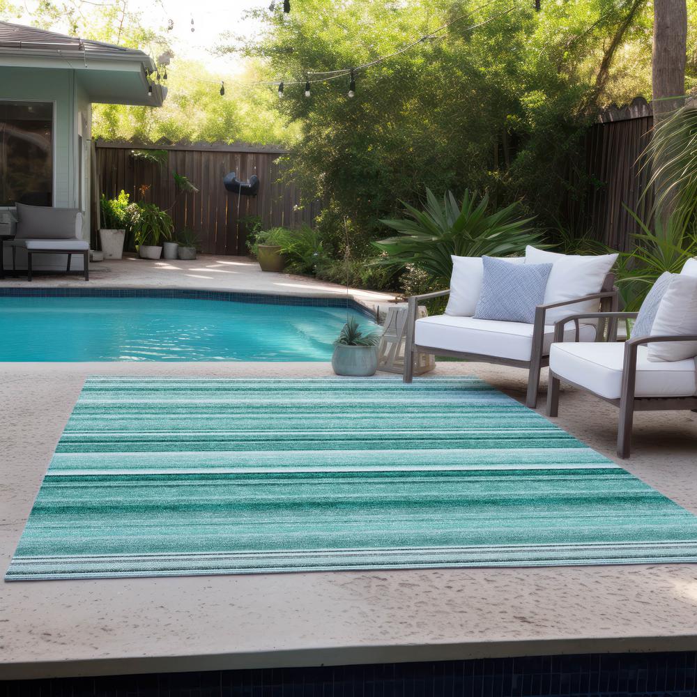 Chantille ACN529 Teal 2'6" x 3'10" Rug. Picture 9