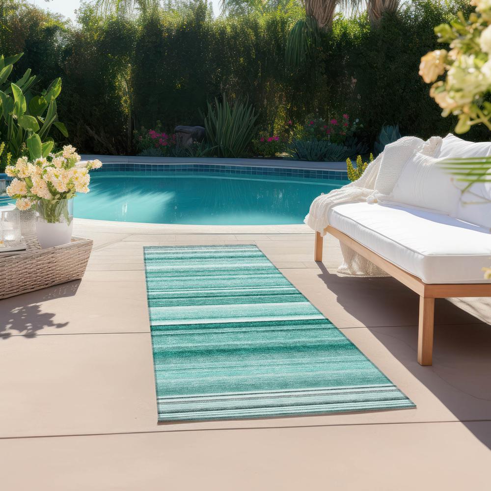 Chantille ACN529 Teal 2'3" x 7'6" Rug. Picture 7