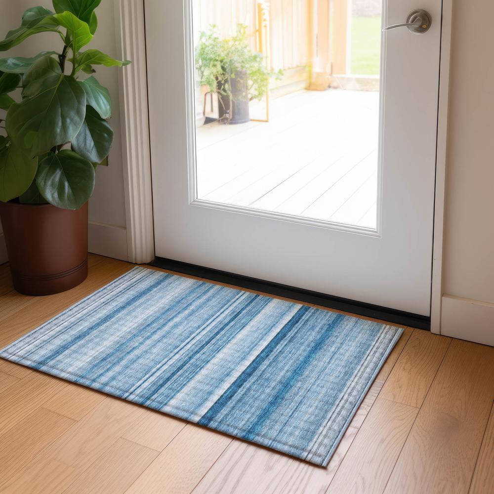 Chantille ACN529 Blue 1'8" x 2'6" Rug. Picture 6