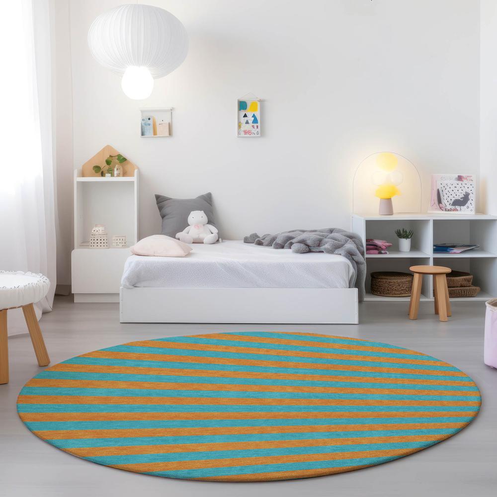 Chantille ACN530 Teal 8' x 8' Rug. Picture 6