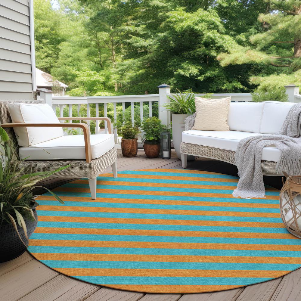 Chantille ACN530 Teal 8' x 8' Rug. Picture 7