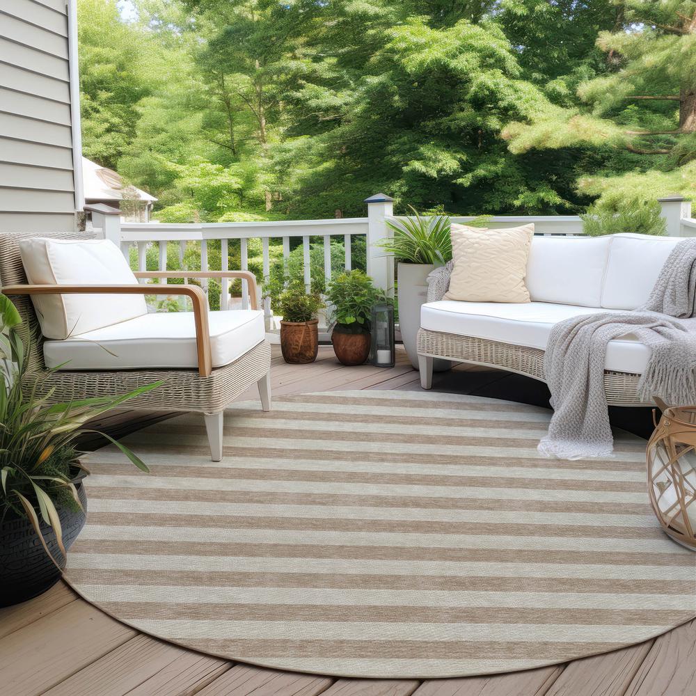 Chantille ACN530 Brown 8' x 8' Rug. Picture 8