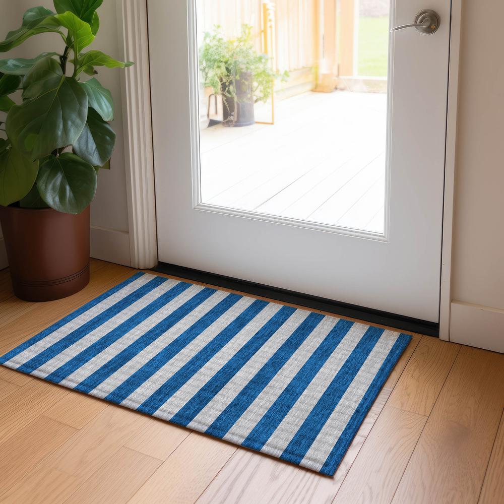 Chantille ACN530 Blue 1'8" x 2'6" Rug. Picture 6