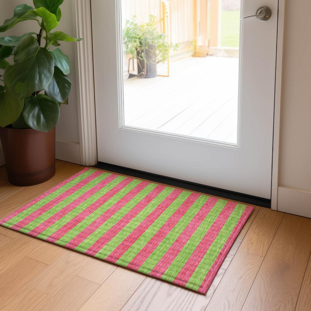 Chantille ACN530 Pink 1'8" x 2'6" Rug. Picture 6