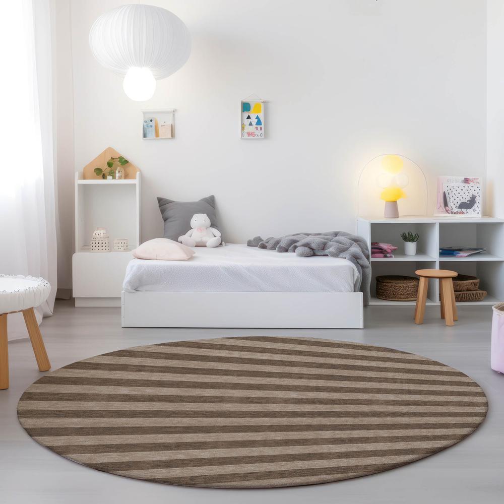 Chantille ACN530 Brown 8' x 8' Rug. Picture 6