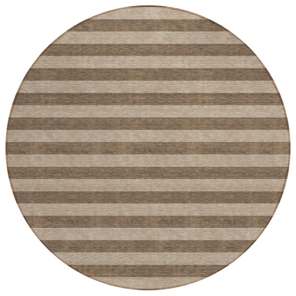 Chantille ACN530 Brown 8' x 8' Rug. Picture 1