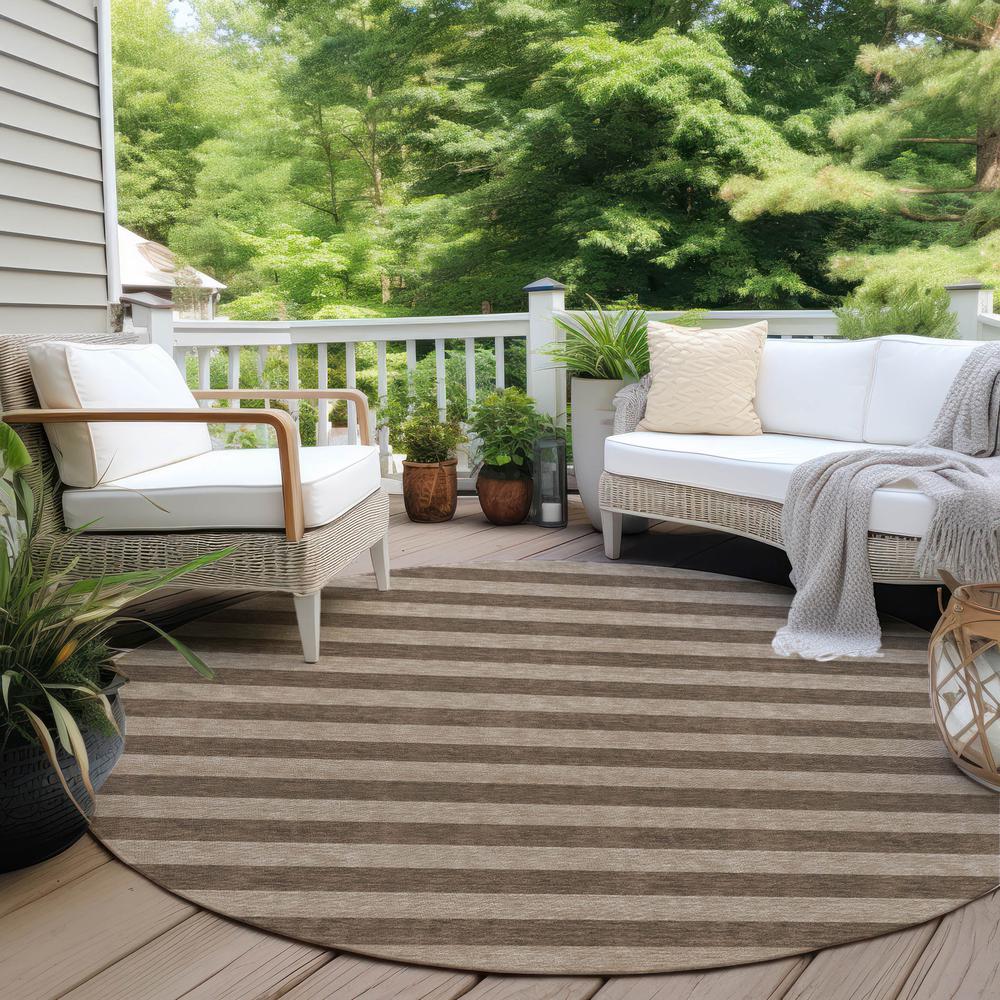 Chantille ACN530 Brown 8' x 8' Rug. Picture 7