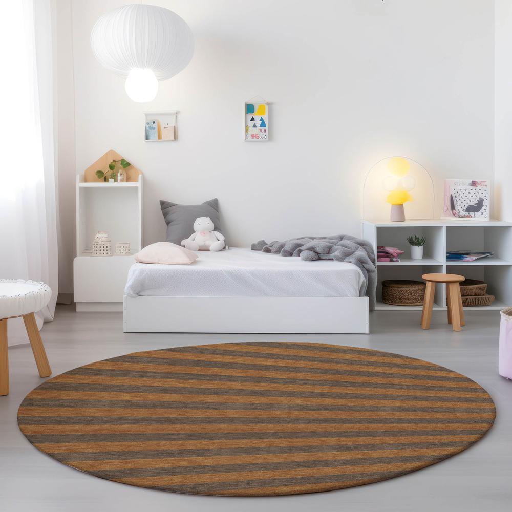 Chantille ACN530 Brown 8' x 8' Rug. Picture 6