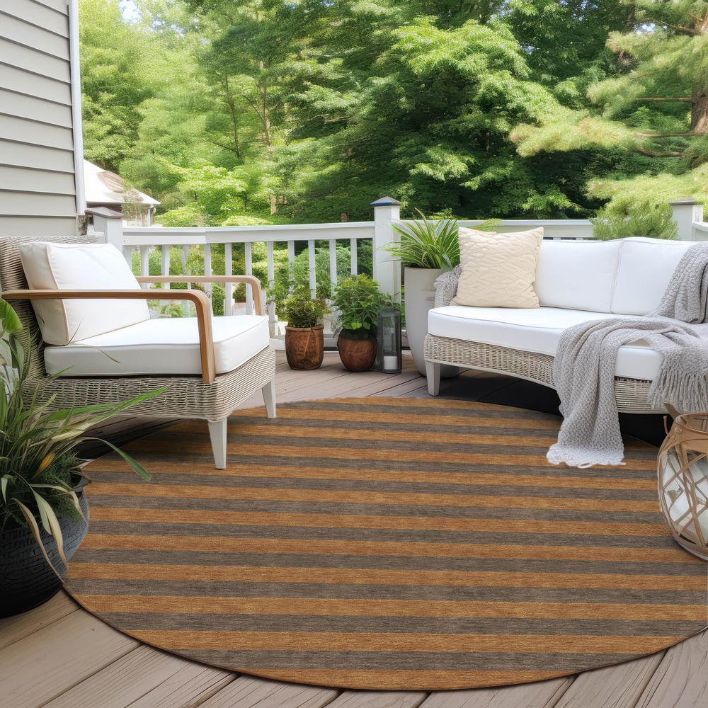 Chantille ACN530 Brown 8' x 8' Rug. Picture 7
