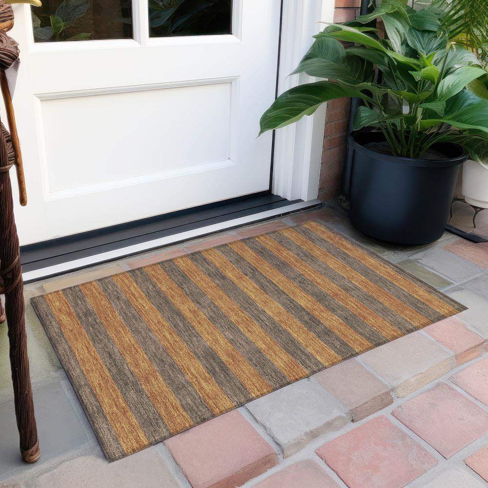 Chantille ACN530 Brown 1'8" x 2'6" Rug. Picture 7
