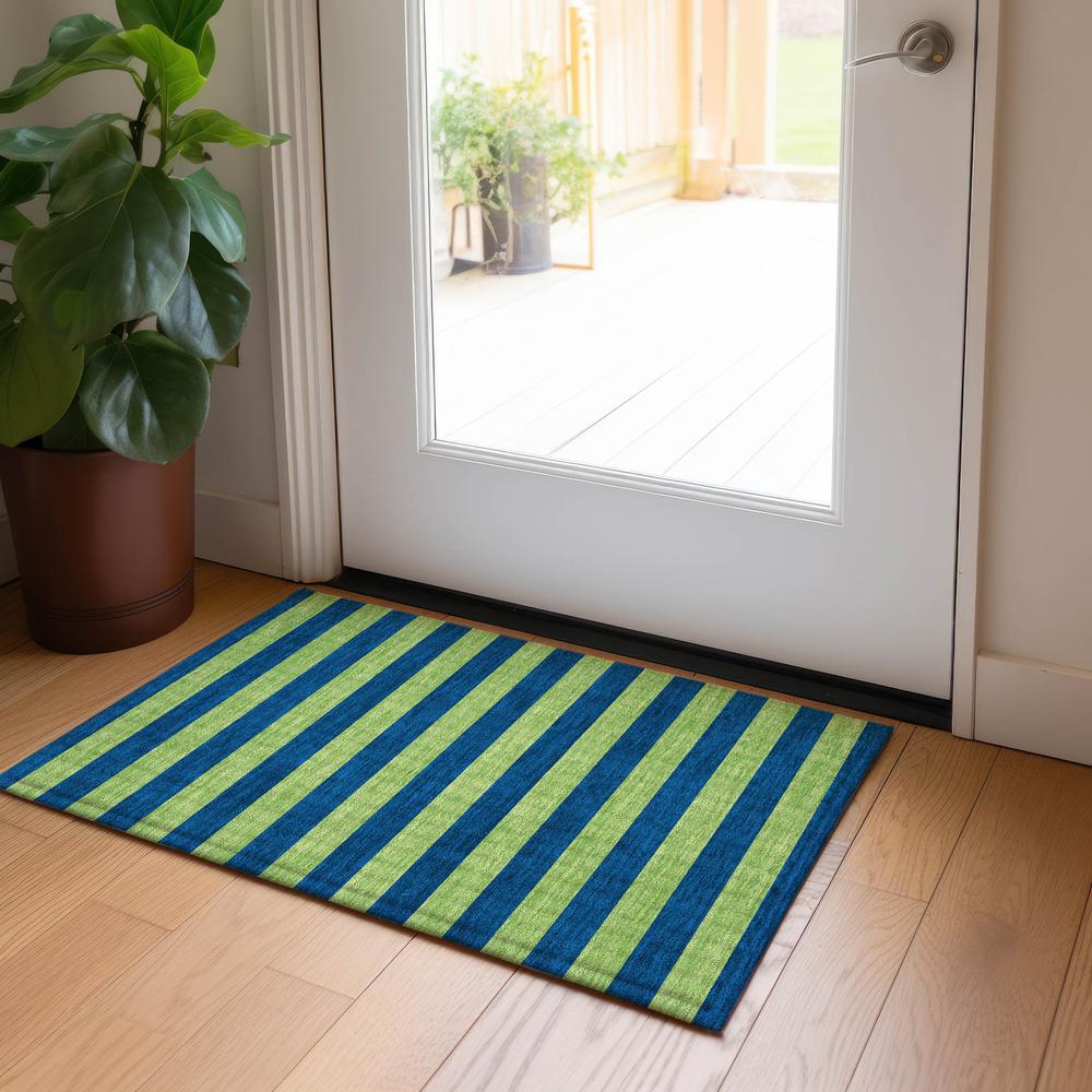 Chantille ACN530 Blue 1'8" x 2'6" Rug. Picture 6
