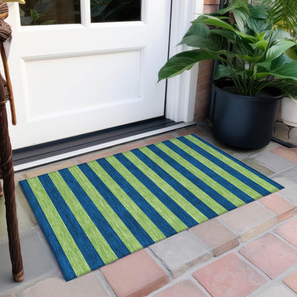 Chantille ACN530 Blue 1'8" x 2'6" Rug. Picture 7